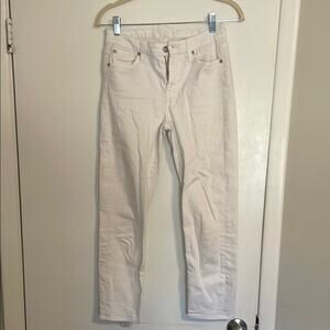7 for all Mankind Kimmie Crop white Jeans 25 EUC